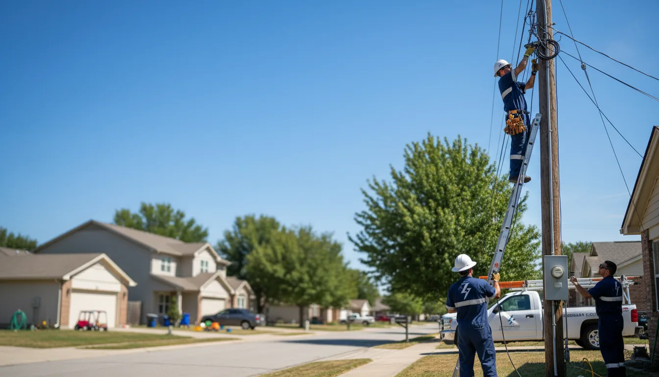Residential electrician providing installation services in Posen, IL